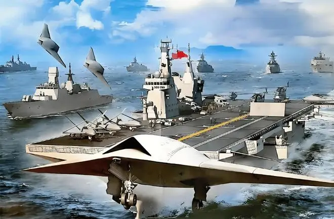 揭秘076舰:全球首艘无人机航母如何用电磁弹射打造防空网?