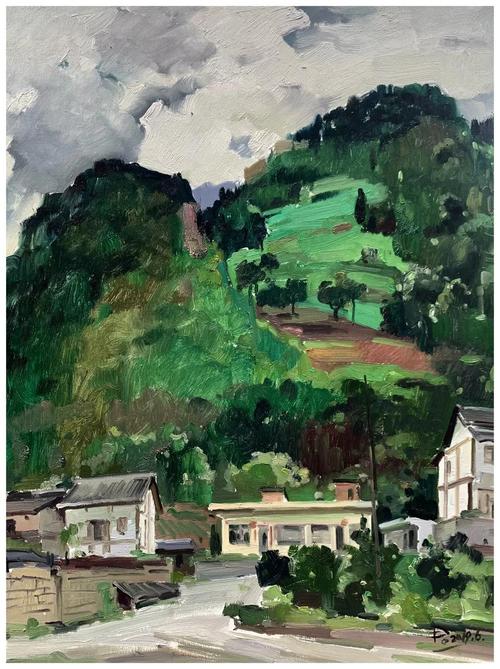 芃芃名家油画作品_中国当代画家作品_中国当代油画名家写生遵义