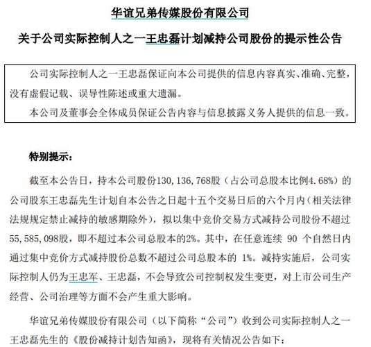 股东减持股份好不好_华谊集团股东减持计划_华谊集团股价走势