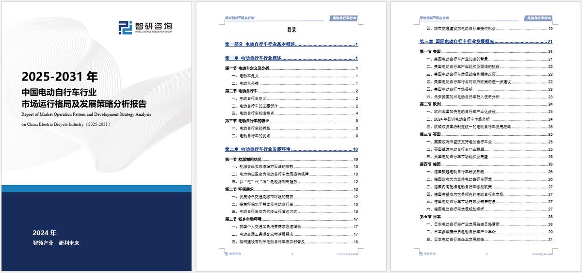 电动自行车市场前景_电动自行车行业发展策略研究_中国电动自行车行业市场分析报告
